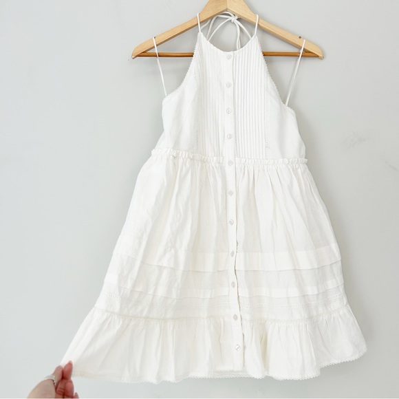 Free People Desert Days mini halter dress white NWT - Picture 12 of 16